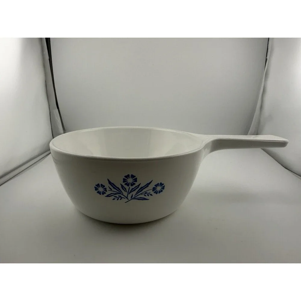 Vintage CorningWare Cornflower Menuette Pan Blue and White No LidP-81-B 1 Pint